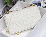 DIOR | Medium Dioramour Caro White Bag - M9242 - 25.5 cm x 15.5 cm x 8 cm - 5