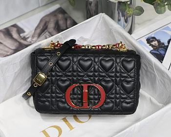 DIOR | Small Dioramour Caro Black Bag - M9241 - 20 x 12 x 7 cm