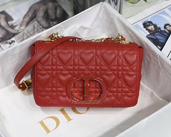 DIOR | Small Dioramour Red Bag - M9241 - 20 x 12 x 7 cm