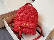 DIOR | Mini Dioramour Red Backpack - M9222 - 16 x 21 x 8.5 cm - 6