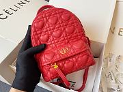 DIOR | Mini Dioramour Red Backpack - M9222 - 16 x 21 x 8.5 cm - 4
