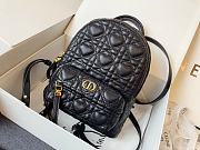 DIOR | Mini Dioramour Black Backpack - M9222 - 16 x 21 x 8.5 cm - 1