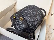 DIOR | Mini Dioramour Black Backpack - M9222 - 16 x 21 x 8.5 cm - 2