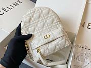 DIOR | Mini Dioramour White Backpack - M9222 - 16 x 21 x 8.5 cm - 5