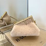 FENDI | First Medium Pink sheepskin bag - 8BP127 - 32.5 x 15 x 23.5 cm - 1