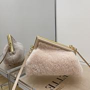 FENDI | First Medium Pink sheepskin bag - 8BP127 - 32.5 x 15 x 23.5 cm - 6