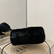 FENDI | First Small Black sheepskin bag - 8BP127 - 26 x 9.5 x 18 cm - 5