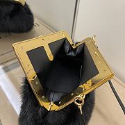 FENDI | First Small Black sheepskin bag - 8BP127 - 26 x 9.5 x 18 cm - 4