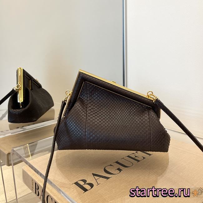 FENDI | First Small Brown python bag - 8BP129 - 26 x 9.5 x 18 cm - 1