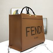 FENDI | Large Tote Sunshine Brown leather shopper - 8BH372 - 40.5 x 21.5 x 35cm - 6