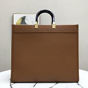 FENDI | Large Tote Sunshine Brown leather shopper - 8BH372 - 40.5 x 21.5 x 35cm - 5