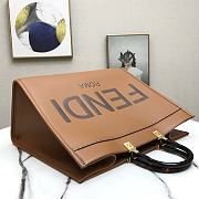 FENDI | Large Tote Sunshine Brown leather shopper - 8BH372 - 40.5 x 21.5 x 35cm - 3