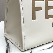 FENDI | Large Tote Sunshine White leather shopper - 8BH372 - 40.5 x 21.5 x 35cm - 3