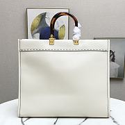 FENDI | Large Tote Sunshine White leather shopper - 8BH372 - 40.5 x 21.5 x 35cm - 5