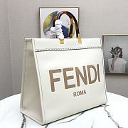 FENDI | Large Tote Sunshine White leather shopper - 8BH372 - 40.5 x 21.5 x 35cm - 6