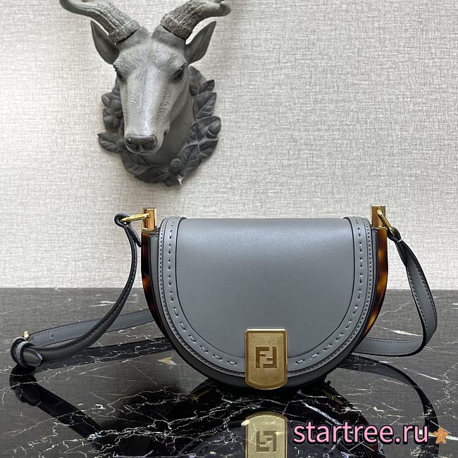 FENDI | Moonlight Grey Bag - 8BT346 - 21x9x14cm - 1