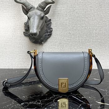 FENDI | Moonlight Grey Bag - 8BT346 - 21x9x14cm