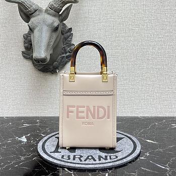 FENDI | Sunshine Shopper Pink mini bag - 8BS051 - 13 x 18 x 6.5cm