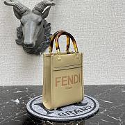 FENDI | Sunshine Shopper Beige mini bag - 8BS051 - 13 x 18 x 6.5cm - 5