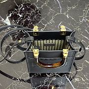 FENDI | Sunshine Shopper Black mini bag - 8BS051 - 13 x 18 x 6.5cm - 6