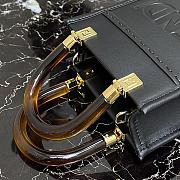 FENDI | Sunshine Shopper Black mini bag - 8BS051 - 13 x 18 x 6.5cm - 3