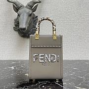 FENDI | Mini Sunshine Shopper Gray / elaphe mini-bag - 8BS051 - 13 x 18 x 6.5cm - 1