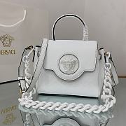 VERSACE | La Medusa White Small Handbag - DBFI040 - 20 x 10 x 17cm - 1