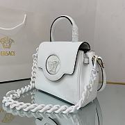 VERSACE | La Medusa White Small Handbag - DBFI040 - 20 x 10 x 17cm - 6