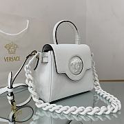 VERSACE | La Medusa White Small Handbag - DBFI040 - 20 x 10 x 17cm - 5