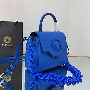 VERSACE | La Medusa Small Blue Handbag - DBFI040 - 20 x 10 x 17cm - 3
