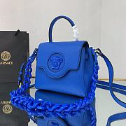 VERSACE | La Medusa Small Blue Handbag - DBFI040 - 20 x 10 x 17cm - 5