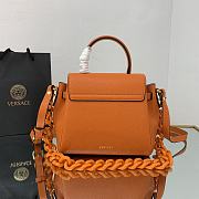 VERSACE | La Medusa Small Orange Handbag - DBFI040 - 20 x 10 x 17cm - 2