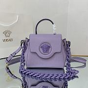 VERSACE | La Medusa Small Purple Handbag - DBFI040 - 20 x 10 x 17cm - 1