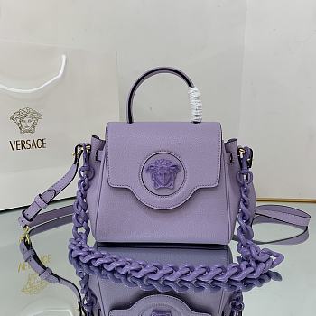 VERSACE | La Medusa Small Purple Handbag - DBFI040 - 20 x 10 x 17cm