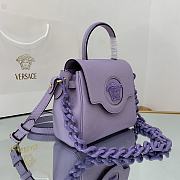 VERSACE | La Medusa Small Purple Handbag - DBFI040 - 20 x 10 x 17cm - 5