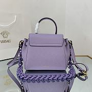 VERSACE | La Medusa Small Purple Handbag - DBFI040 - 20 x 10 x 17cm - 4