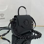 VERSACE | La Medusa Small Black Handbag - DBFI040 - 20 x 10 x 17cm - 5