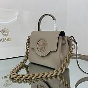 VERSACE | La Medusa Small Beige Handbag - DBFI040 - 20 x 10 x 17cm - 6