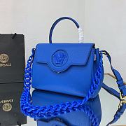 VERSACE | La Medusa Medium Blue Handbag - DBFI039 - 25 x 15 x 22 cm - 2