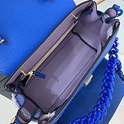 VERSACE | La Medusa Medium Blue Handbag - DBFI039 - 25 x 15 x 22 cm - 3