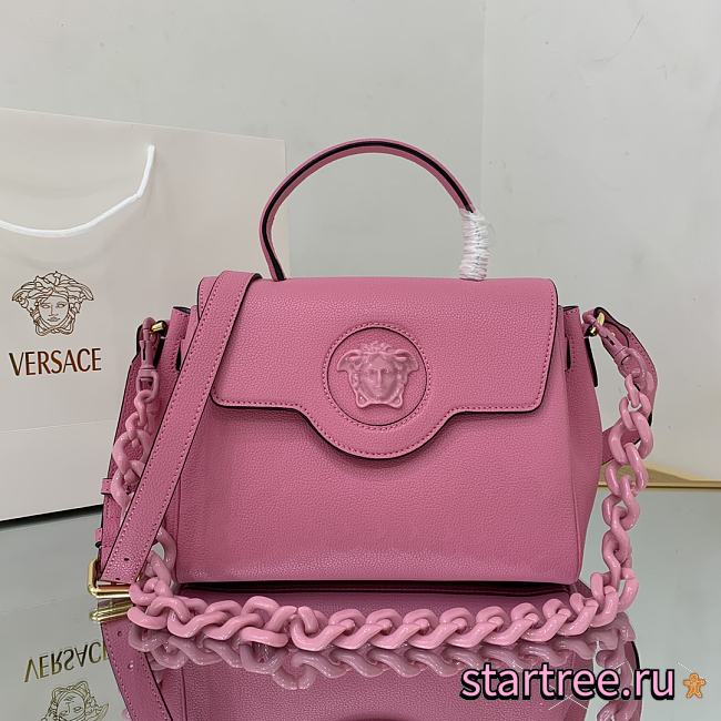 VERSACE | La Medusa Medium Pink Handbag - DBFI039 - 25 x 15 x 22 cm - 1