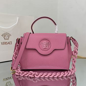 VERSACE | La Medusa Medium Pink Handbag - DBFI039 - 25 x 15 x 22 cm