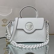 VERSACE | La Medusa Medium White Handbag - DBFI039 - 25 x 15 x 22 cm - 1