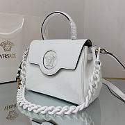 VERSACE | La Medusa Medium White Handbag - DBFI039 - 25 x 15 x 22 cm - 6