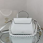 VERSACE | La Medusa Medium White Handbag - DBFI039 - 25 x 15 x 22 cm - 5