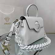 VERSACE | La Medusa Medium White Handbag - DBFI039 - 25 x 15 x 22 cm - 2