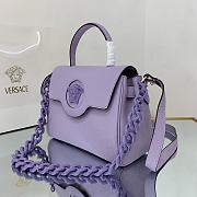 VERSACE | La Medusa Medium Purple Handbag - DBFI039 - 25 x 15 x 22 cm - 6