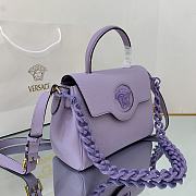 VERSACE | La Medusa Medium Purple Handbag - DBFI039 - 25 x 15 x 22 cm - 5