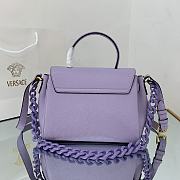 VERSACE | La Medusa Medium Purple Handbag - DBFI039 - 25 x 15 x 22 cm - 3