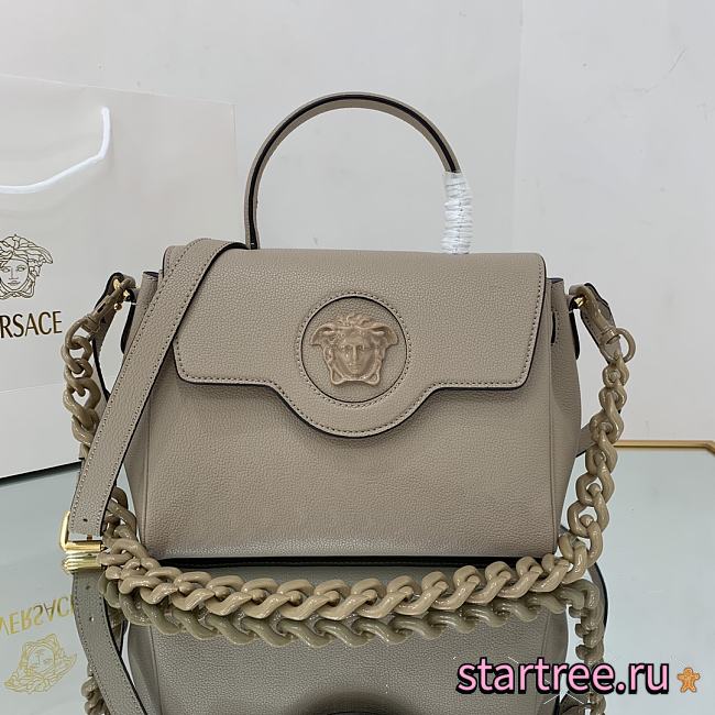 VERSACE | La Medusa Medium Beige Handbag - DBFI039 - 25 x 15 x 22 cm - 1